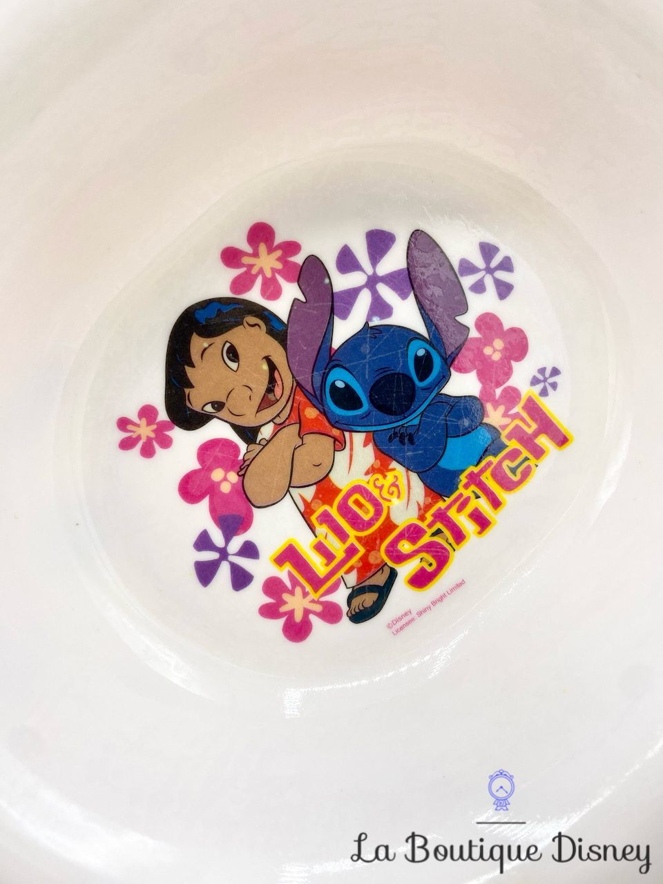 Assiette creuse Lilo et Stitch Disney Shiny Bright Limited plastique rose  violet