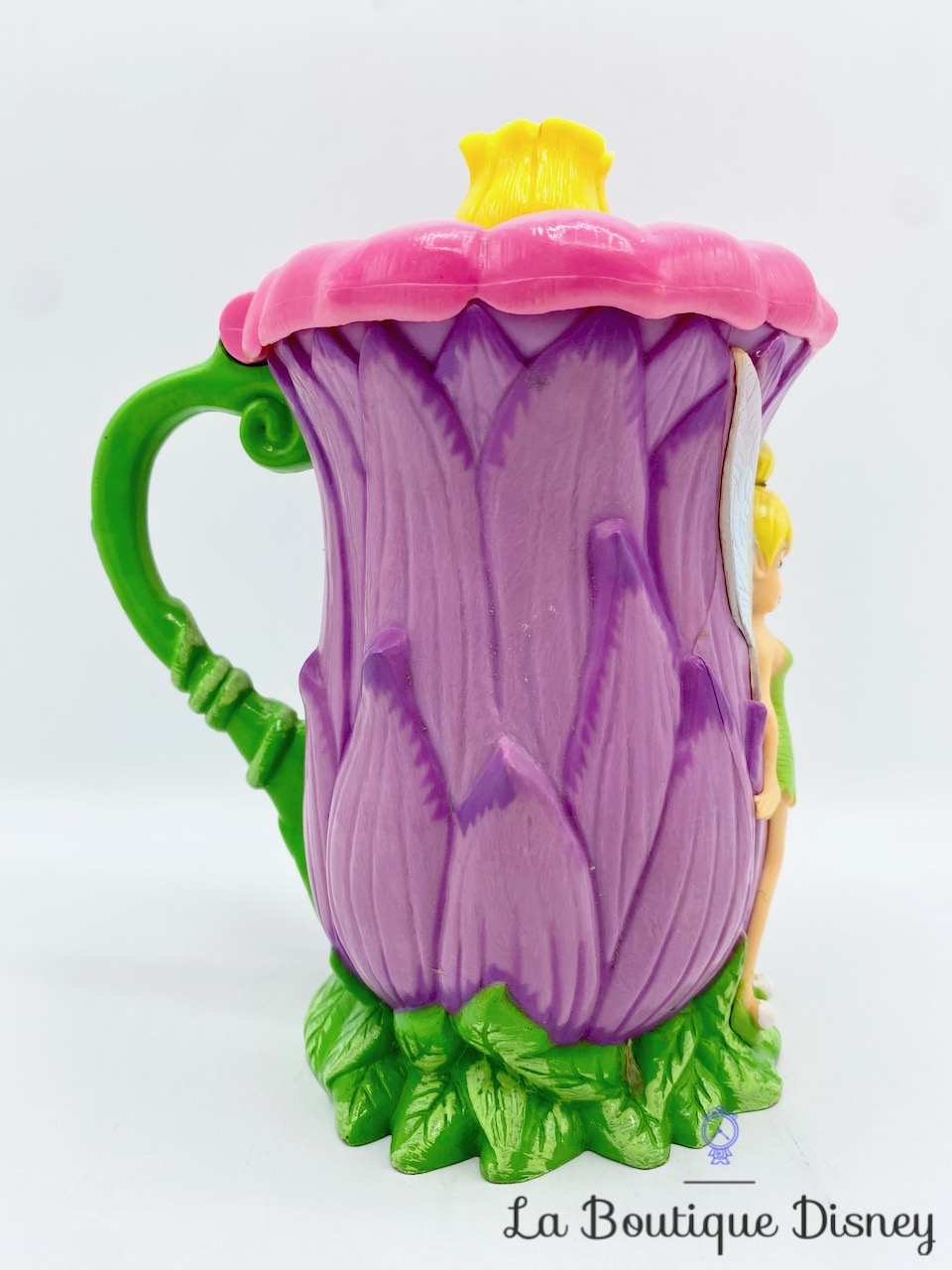 tasse-plastique-fée-clochette-disney-on-ice-cuillère-couvercle-fleur-6