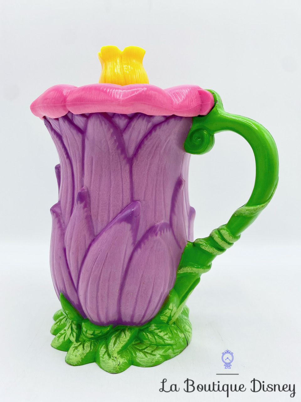 tasse-plastique-fée-clochette-disney-on-ice-cuillère-couvercle-fleur-5
