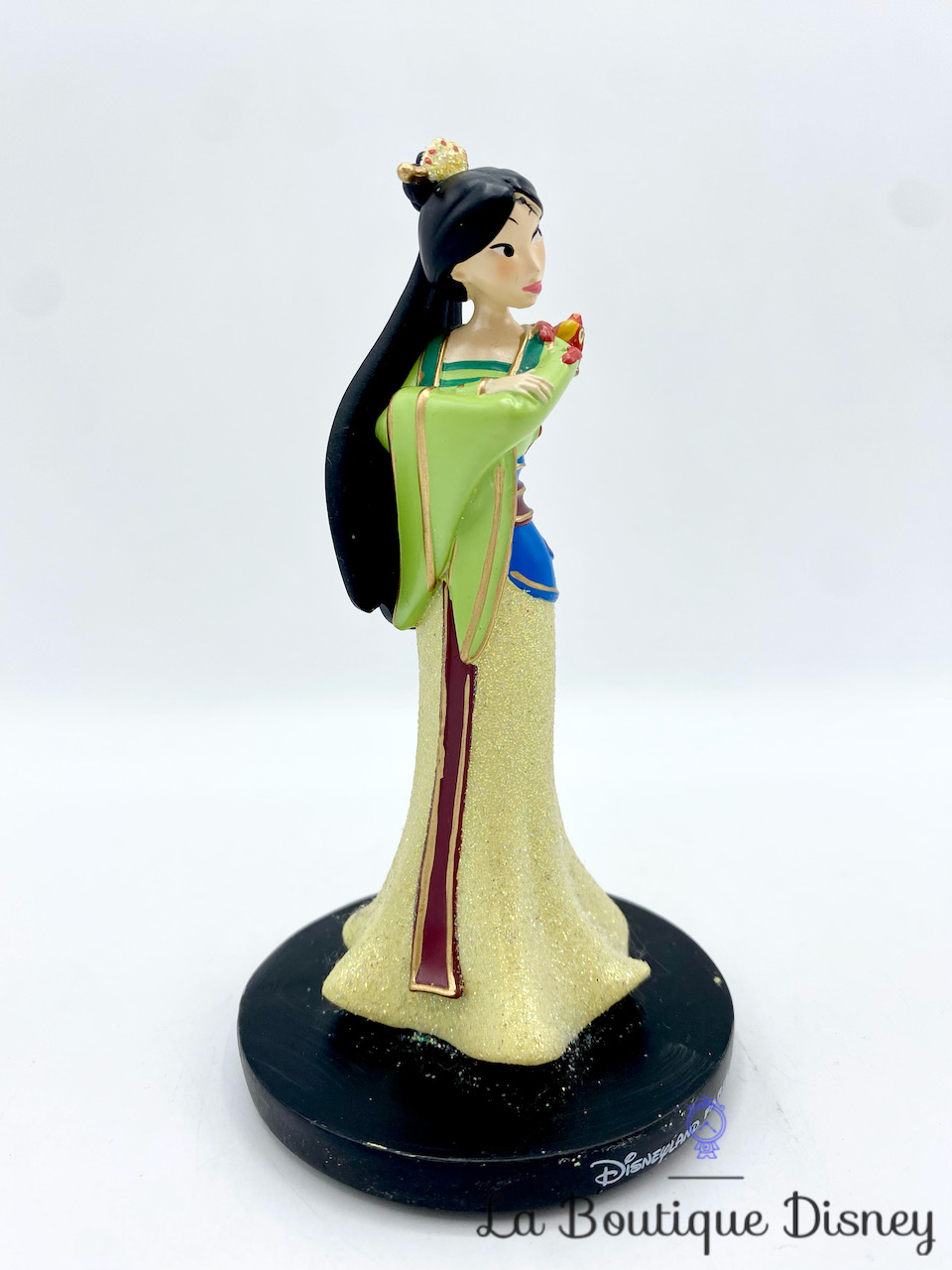 figurine-résine-mulan-disneyland-disney-princesse-paillettes-12-cm-3