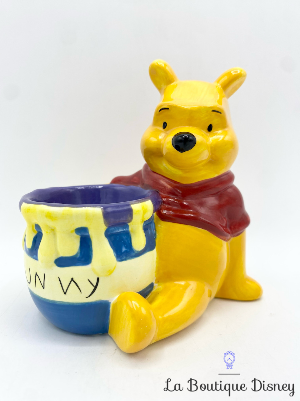 Coquetier Winnie l\'ourson Hunny Disney céramique vintage pot de miel oeuf