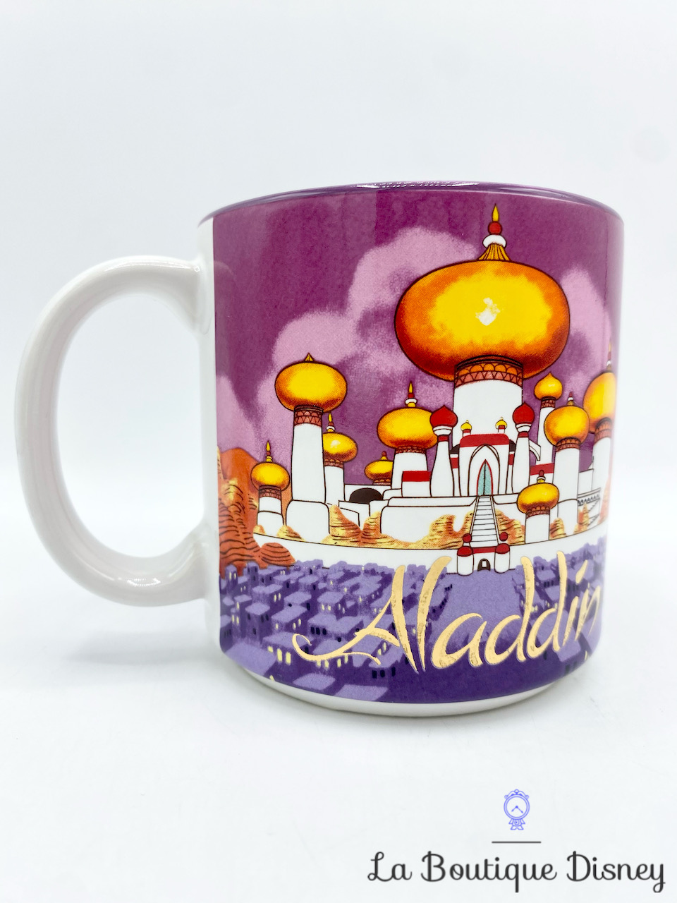 Le Chat Noir Boutique: Disney Aladdin Movie Coffee Mug Vintage Japan, Misc. Coffee  Mugs, CMDisneyAladdinPurpleGold