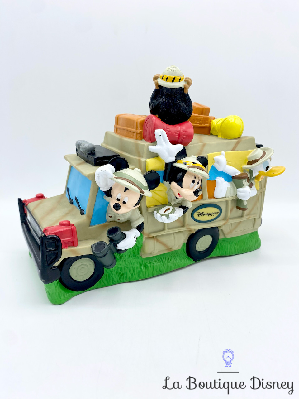 Tirelire Mickey et ses amis Jeep Safari Adventure Disneyland Paris Disney plastique animaux voiture