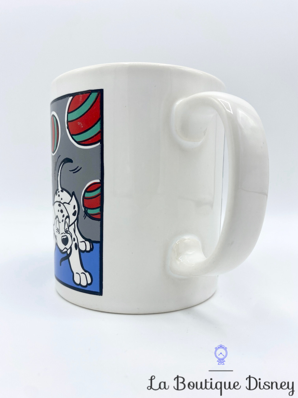 Mug Et Verre Arcopal 101 Dalmatiens - Vintage En Verre - Hauteur 9 Et 8,5 Cm