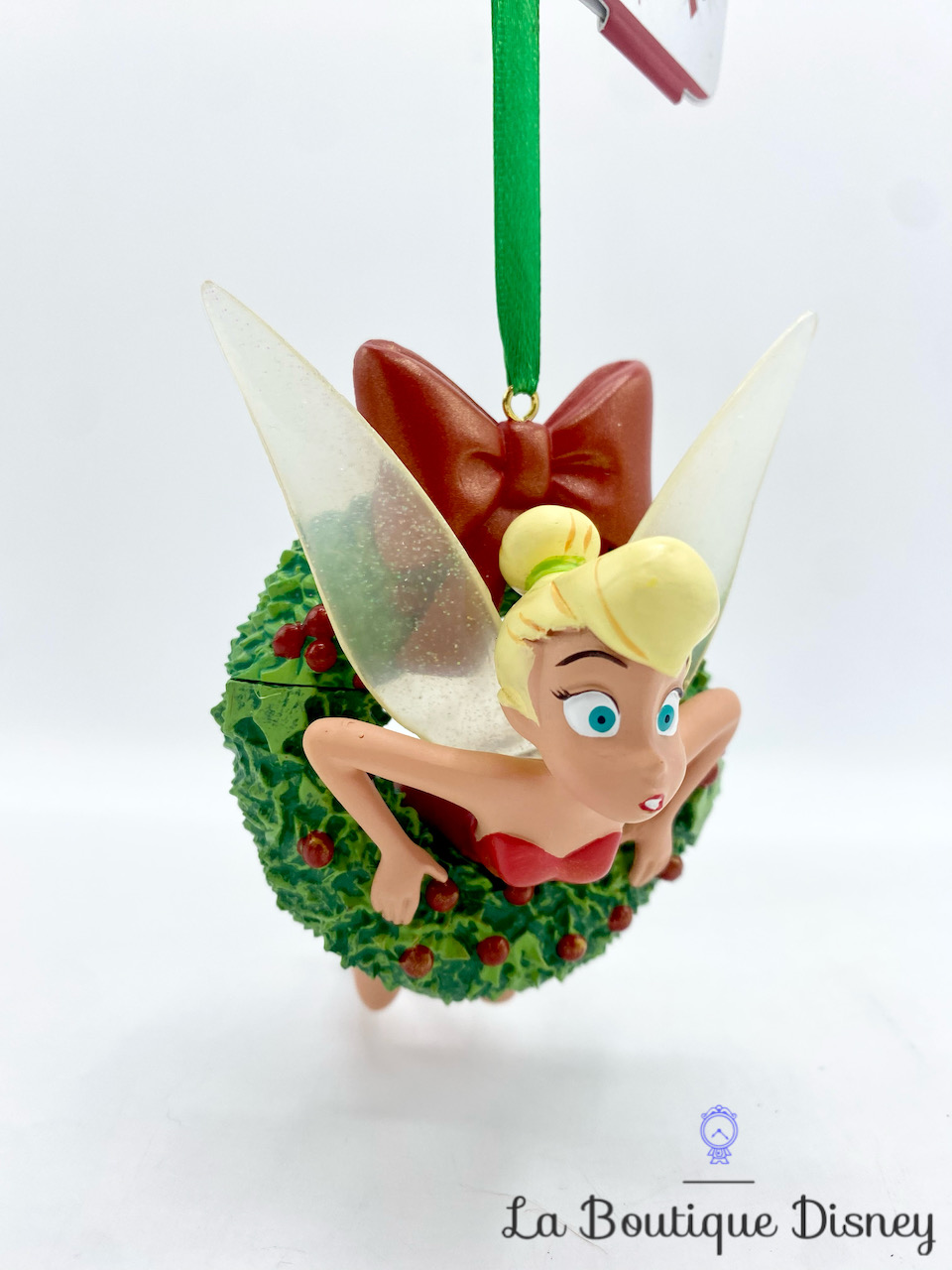 Ornement Noël Sketchbook Fée Clochette couronne Disney Store Peter Pan boule suspension