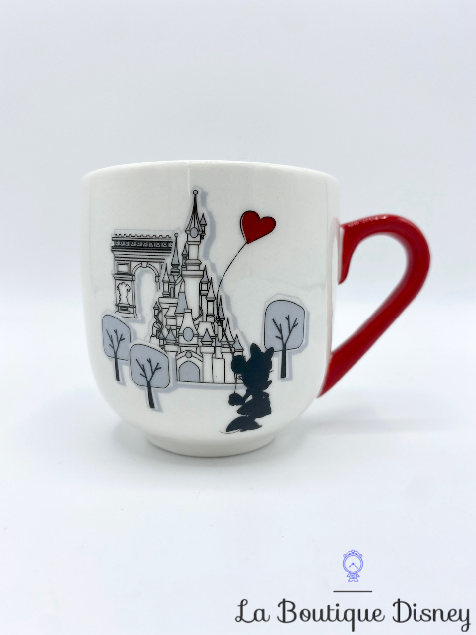 Tasse Expresso Minnie Château Disneyland Paris Disney Mug rouge noir blanc Arc Triomphe