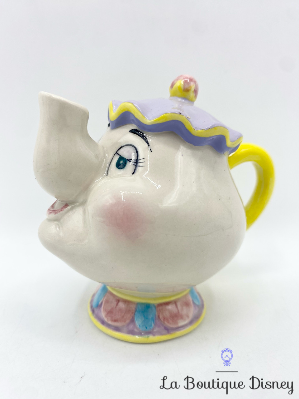 Figurine céramique porcelaine Madame Samovar La belle et la bête Disney vintage théière