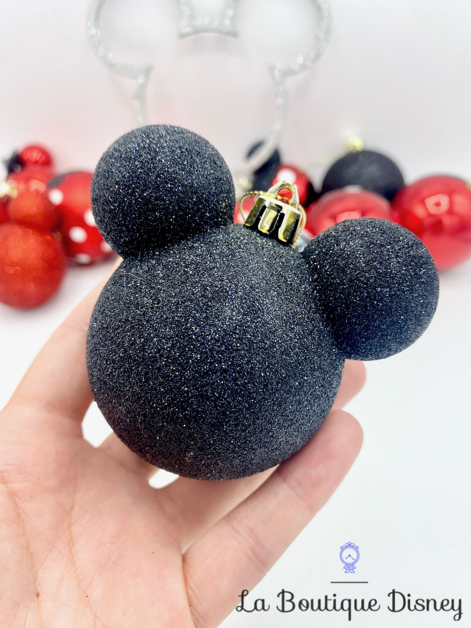 boules-noel-disney-mickey-minnie-mouse-sapin-ornement-suspensions-rouge-noir-paillettes-12