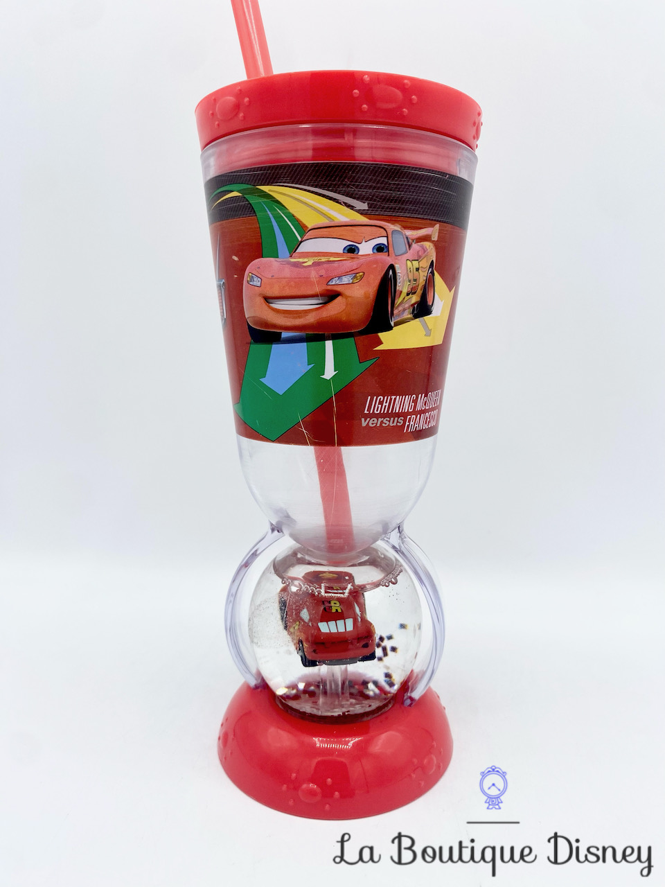 gobelet-paille-cars-2-disneyland-disney-verre-plastique-figurine-rouge-2