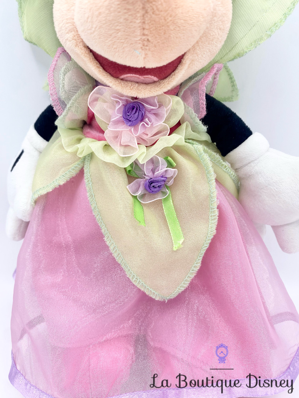 Peluche robe satinée rose Disney Parks princesse Minnie souris Magic  Kingdom neu