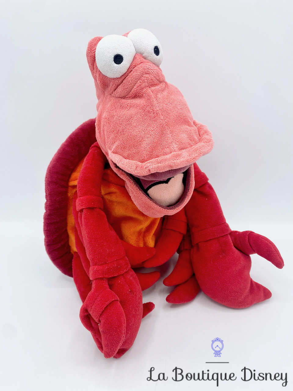 Peluche Sébastien La petite sirène Disney Store Exclusive crabe rouge 33 cm