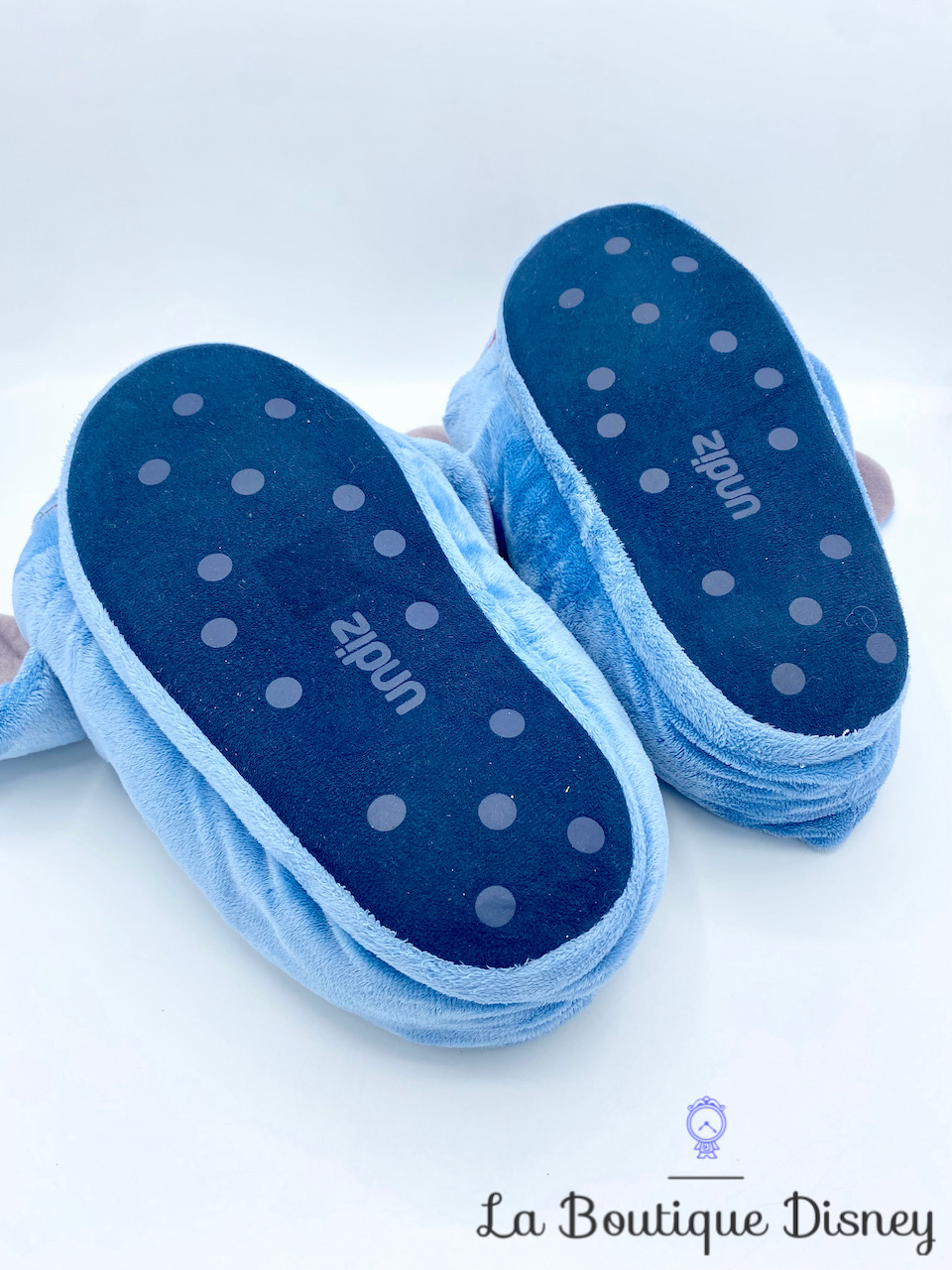 Chaussons Stitch Disney Undiz pantoufles relief peluche bleu