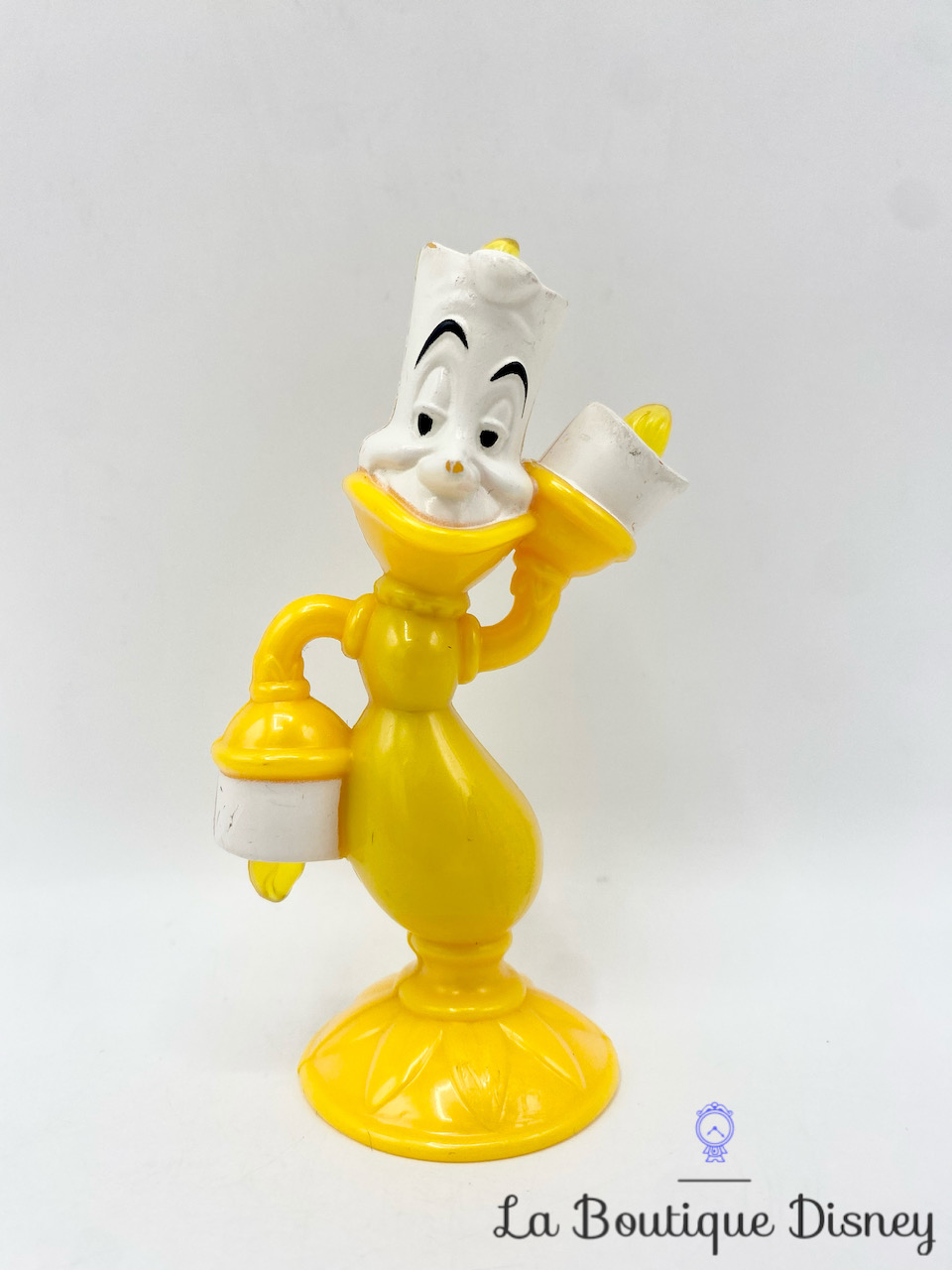 Figurine Lumière La belle et la bête Disney McDonald\'s 1998 chandelier jaune 11 cm