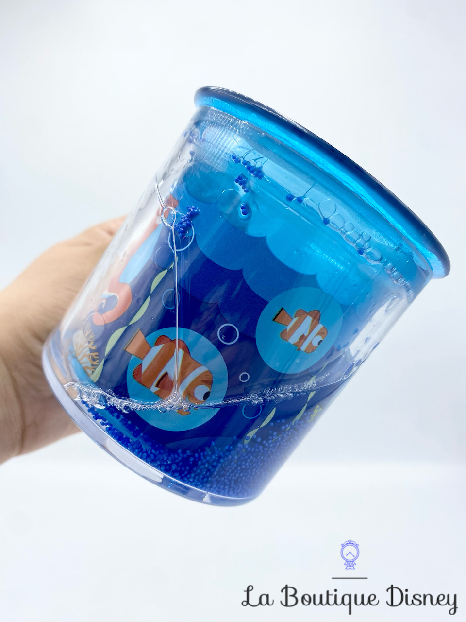 tasse-plastique-le-monde-de-némo-disney-store-eau-paillettes-mug-hank-dory-bleu-10