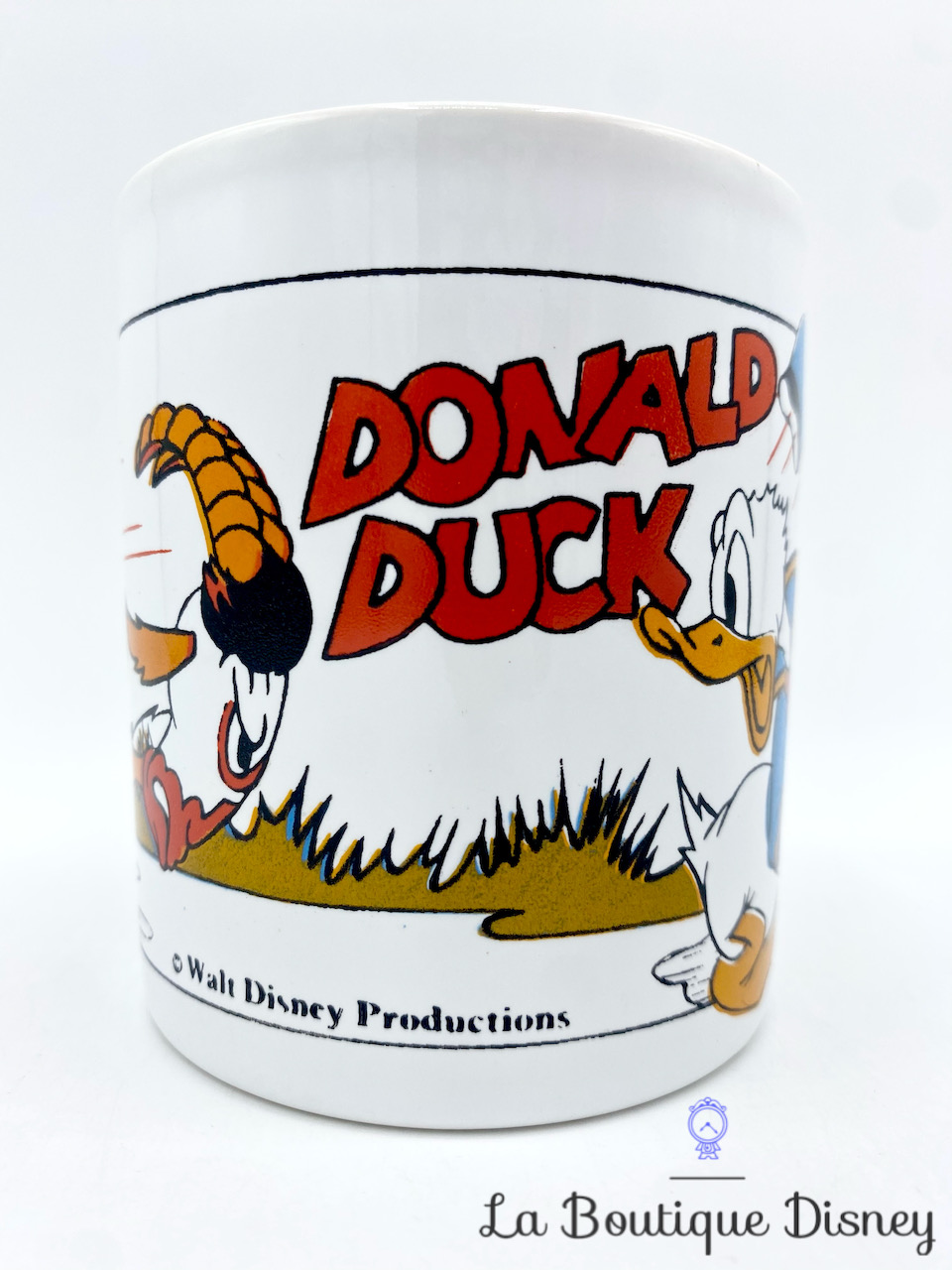 tasse-donald-duck-bouc-chèvre-walt-disney-productions-mug-staffordshire-england-blanc-vintage-1