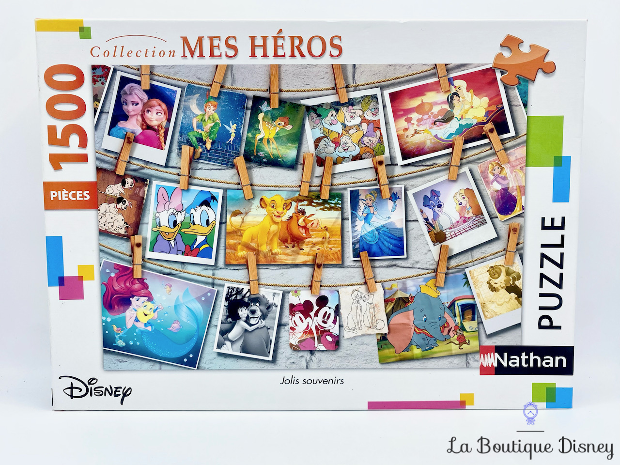 puzzle-1500-pieces-jolis-souvenirs-collection-mes-héros-nathan-disney-cartes-épingles-1