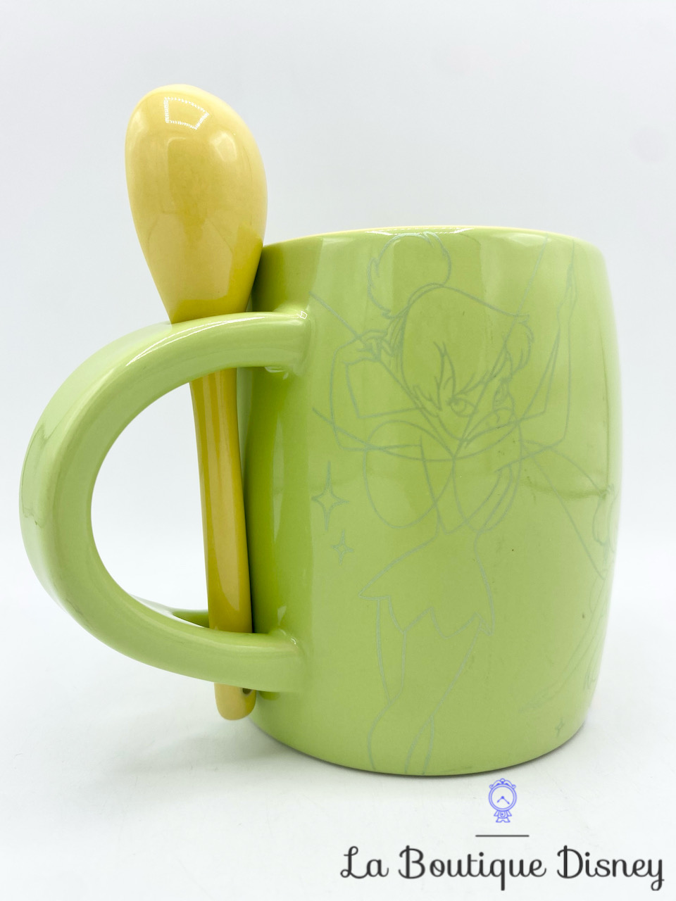 tasse-fée-clochette-cuillère-disneyland-mug-disney-vert-jaune-1