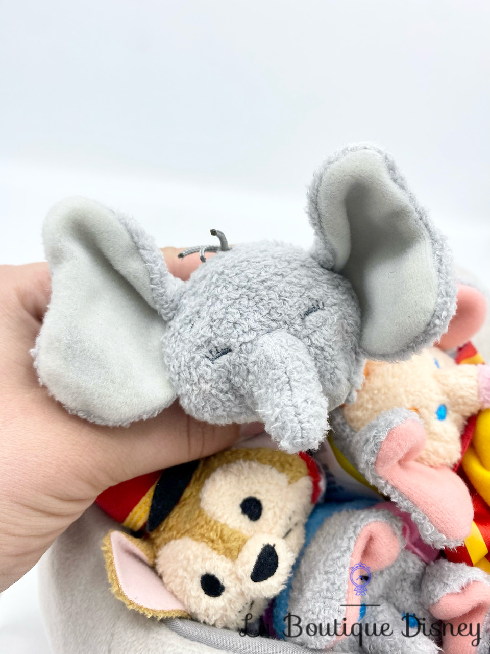 Peluche-Tsum-Tsum-Sac-Dumbo-75ème-anniversaire-Disney-Store-Bag-Set-Jumbo-Timothée-Clown-éléphant