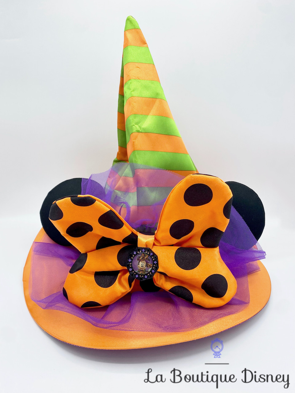 Chapeau sorcière Minnie Mouse Halloween Disney Parks orange violet