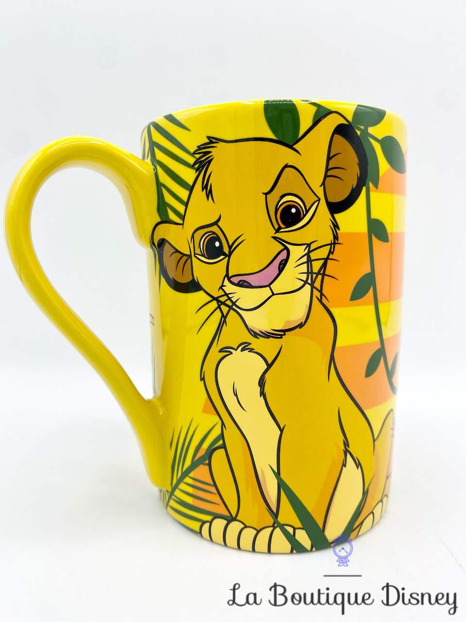 Tasse Simba Le Roi Lion Disney Parks 2021 Disney Store mug lion jaune rayures