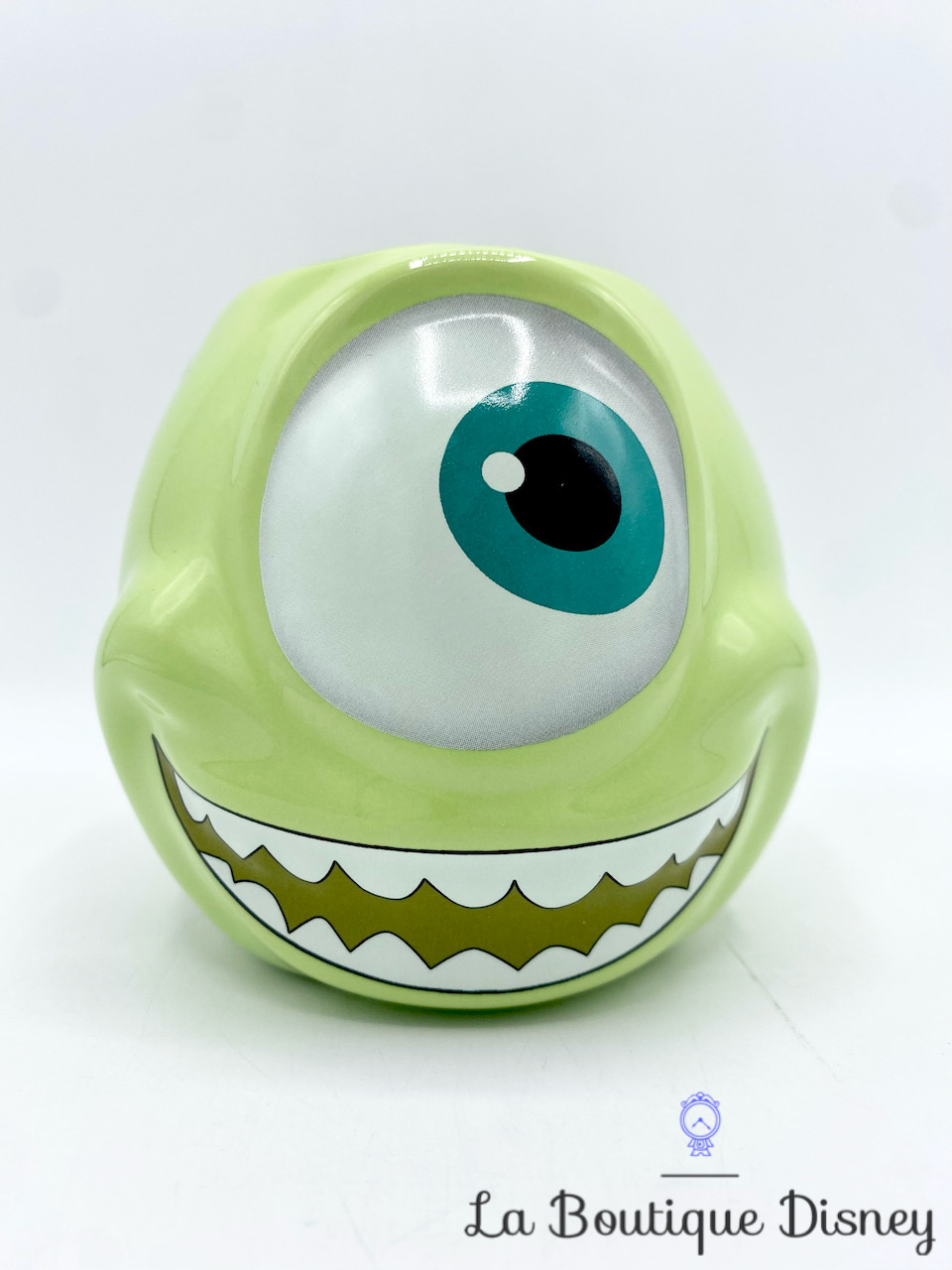 Tasse Bob Razowski Monstres et Cie Disney Store mug monstre vert œil relief  3D