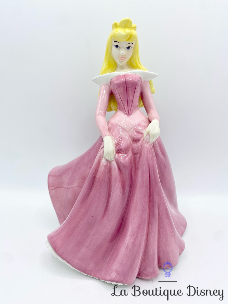 Tirelire céramique Aurore La Belle au bois dormant Disney princesse robe rose 25 cm