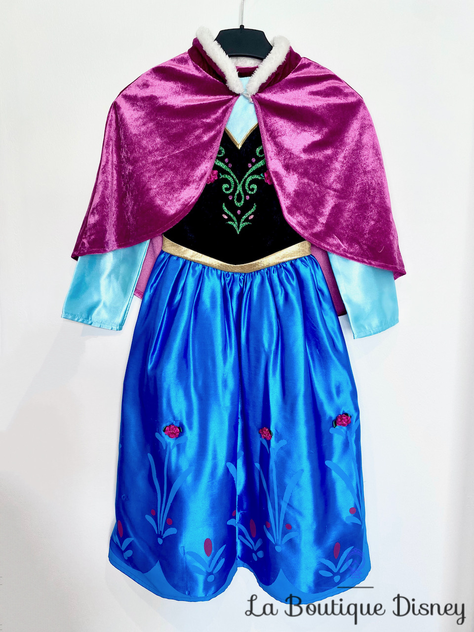 DISNEY robe + cape déguisement Anna LA REINE DES NEIGES 3-4 ou 5-6