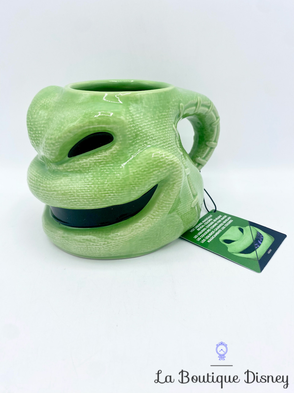 Tasse Oogie Boogie L\'étrange Noël de Mr Jack Disney Store mug thermosensible Nightmare Before Christmas vert relief 3D