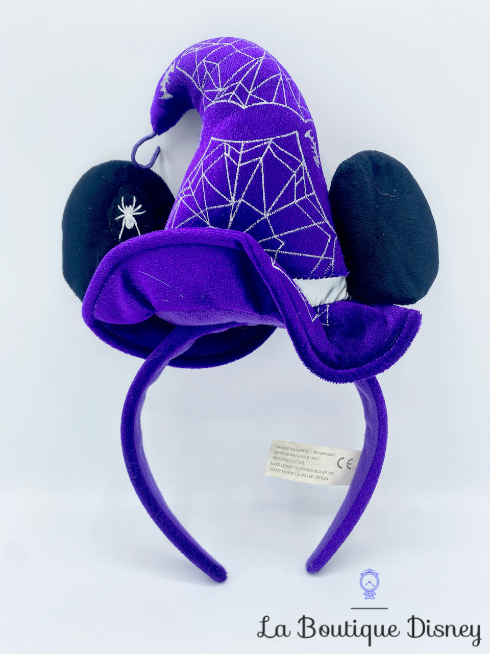 Serre tête Oreilles Minnie Mouse Halloween Disneyland Paris Disney ears chapeau sorcière violet