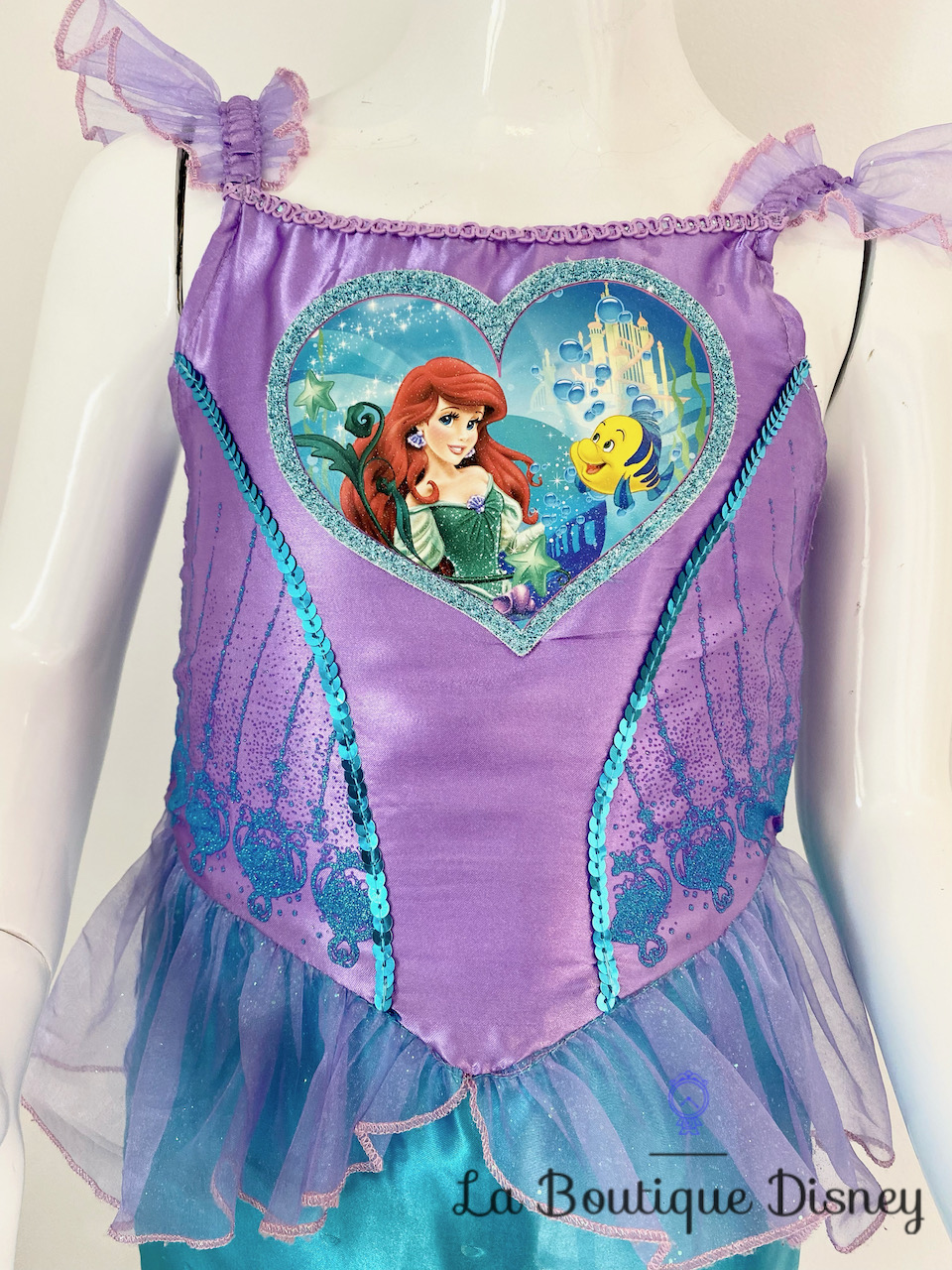 Robe Déguisement Ariel La petite sirène Disney Princess taille 7-8 ans bleu  et violet - Déguisements/Taille 7 à 10 ans - La Boutique Disney