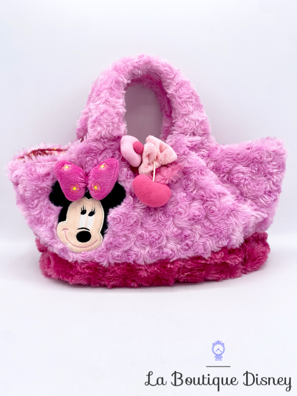 Sac à main Minnie Mouse rose Disneyland Paris Disney cabas peluche