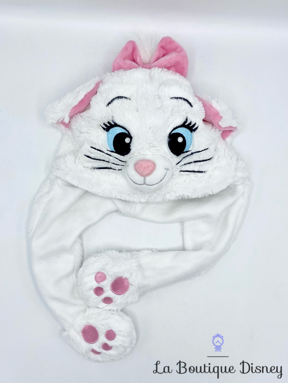 Bonnet Marie Les Aristochats Disneyland Paris Disney chapeau chat blanc rose oreilles bougent articulées