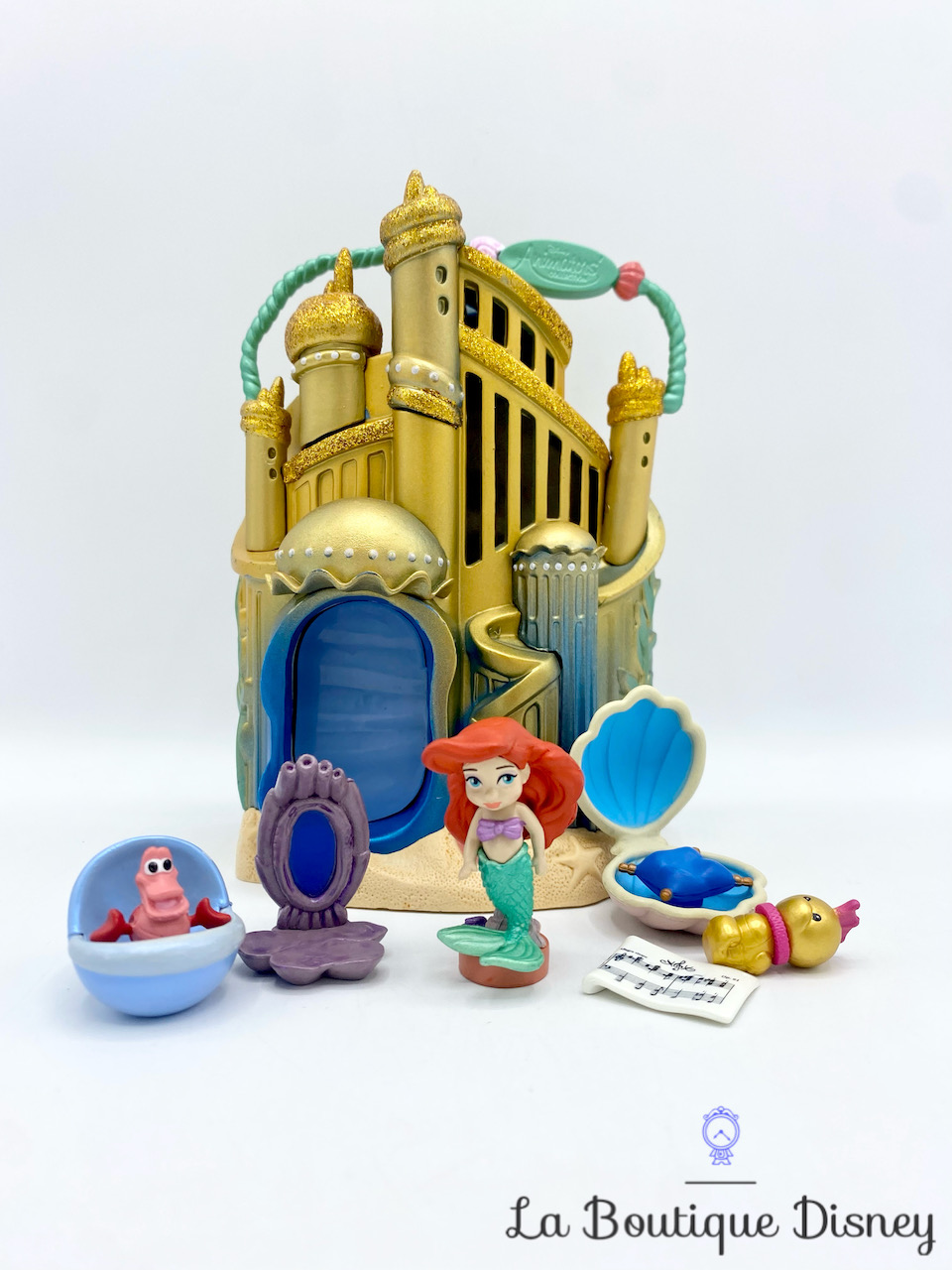 Figurine Château Palais sous la mer d\'Ariel Animators Littles Collection La petite sirène Disney Store Ensemble jeu miniature