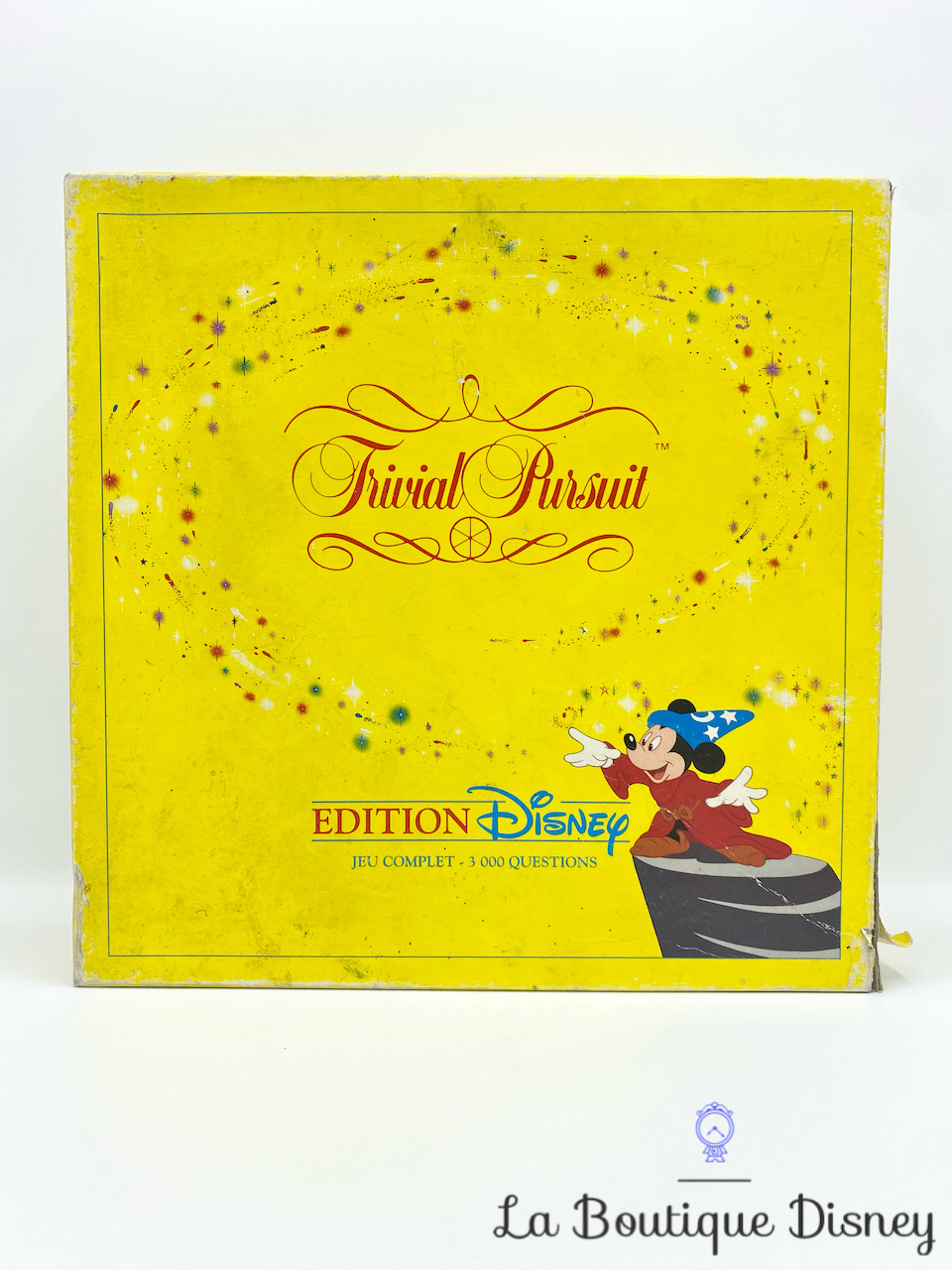 Jeu de société Recharge Trivial Pursuit Édition Disney 1992 jaune vintage  1500 questions
