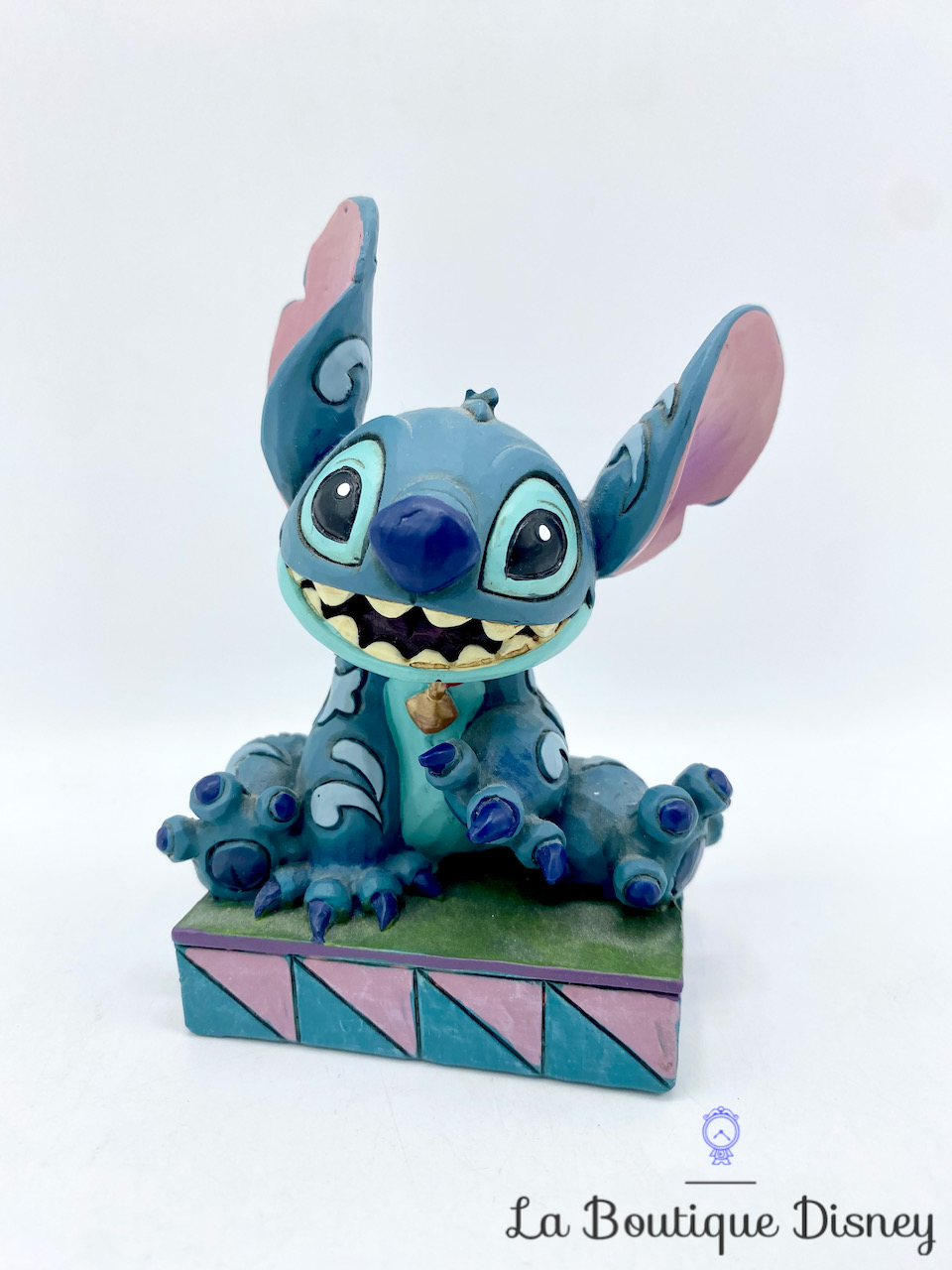 Figurine Jim Shore Stitch Ohana means Family Disney Traditions Showcase Collection 4016555 Lilo et Stitch