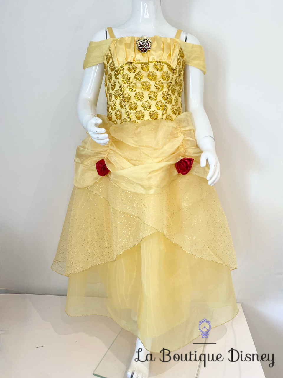 Déguisement Belle La belle et la bête Disney Store taille 7-8 ans robe  jaune de luxe