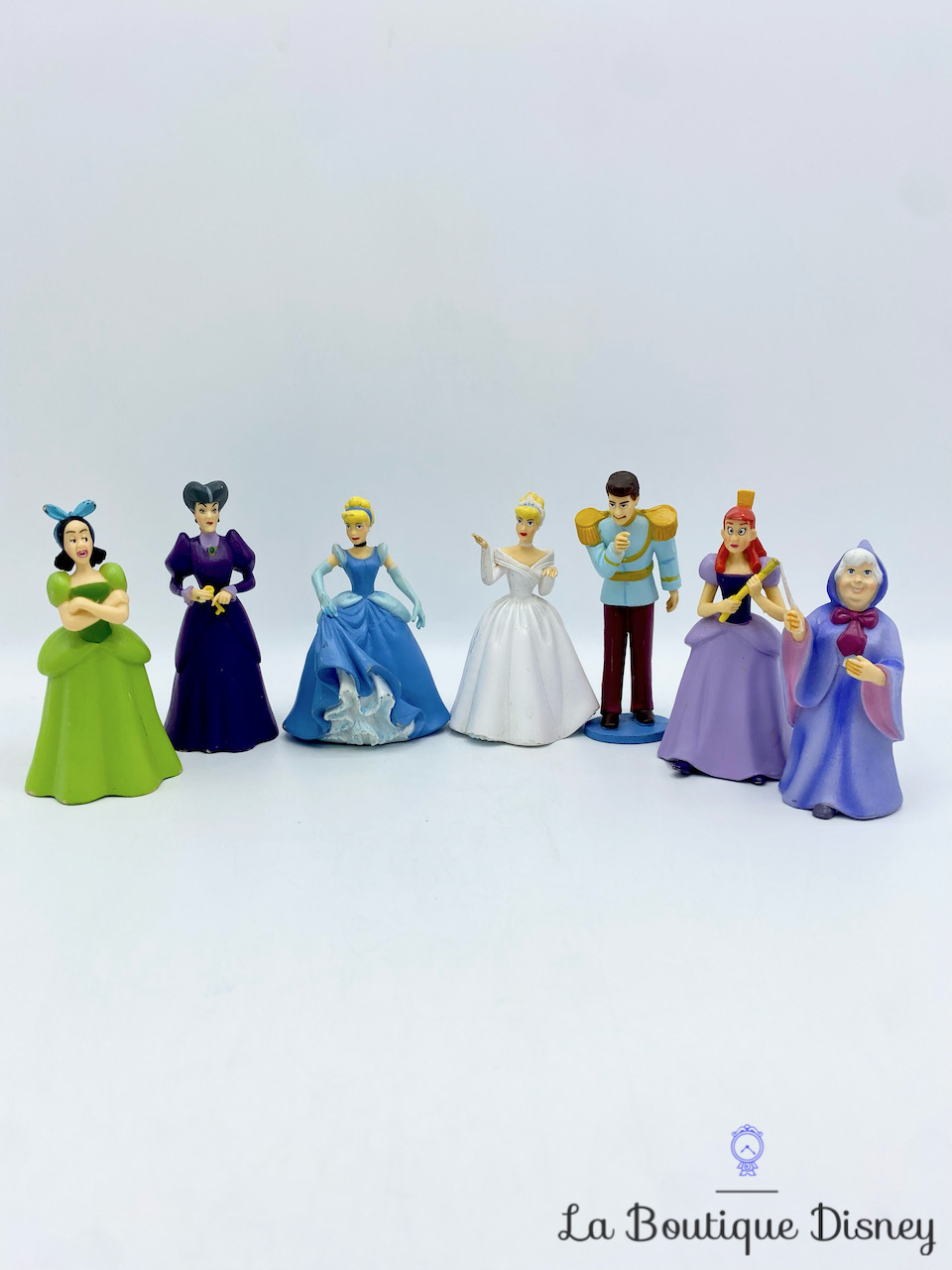 Figurines Set Cendrillon Playset Disney Store Marraine Anastasie Javotte Prince Madame Trémaine