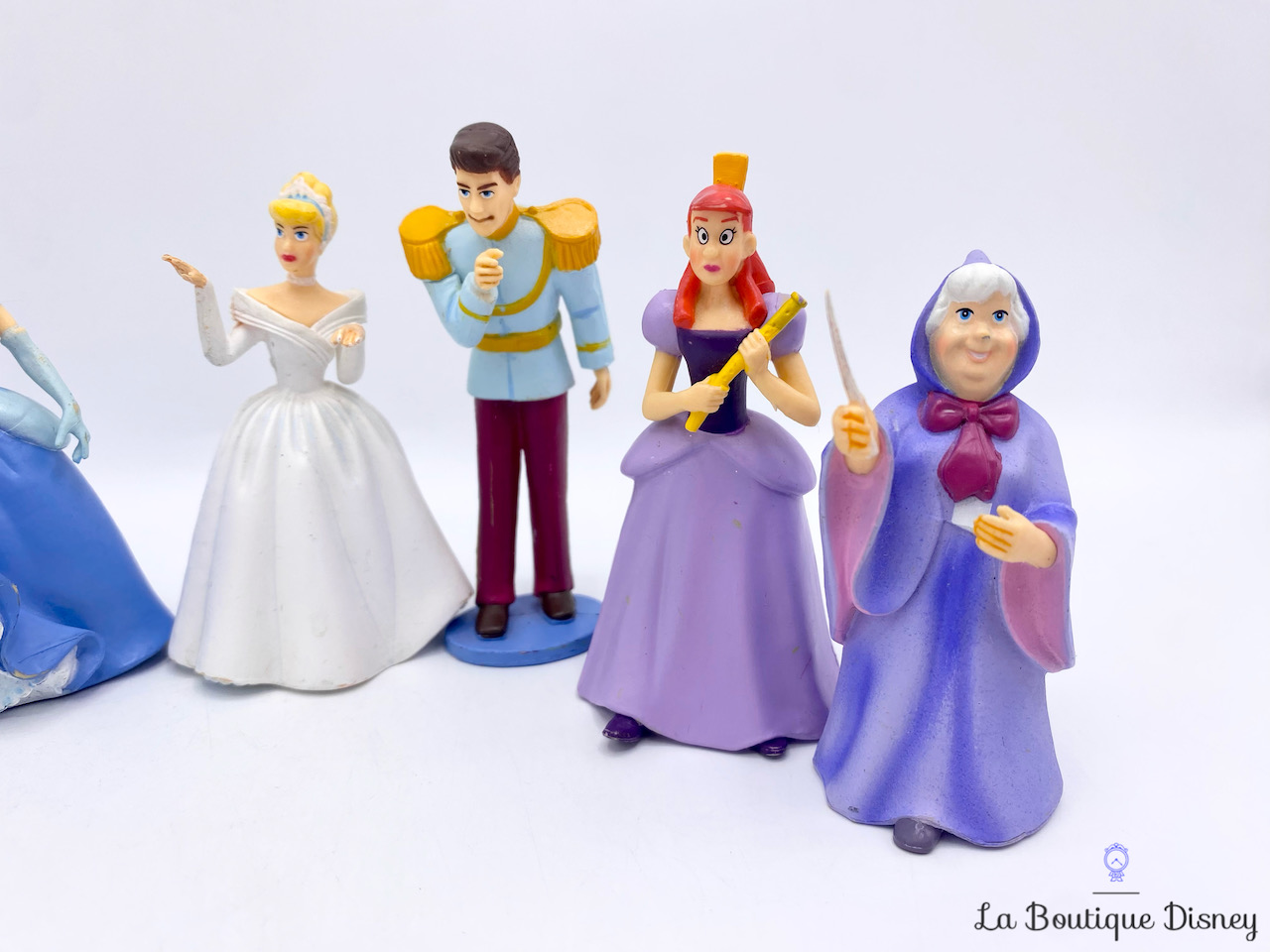 Figurines-Set-Cendrillon-Playset-Disney-Store-Marraine-Anastasie-Javotte-Prince-Madame-Trémaine