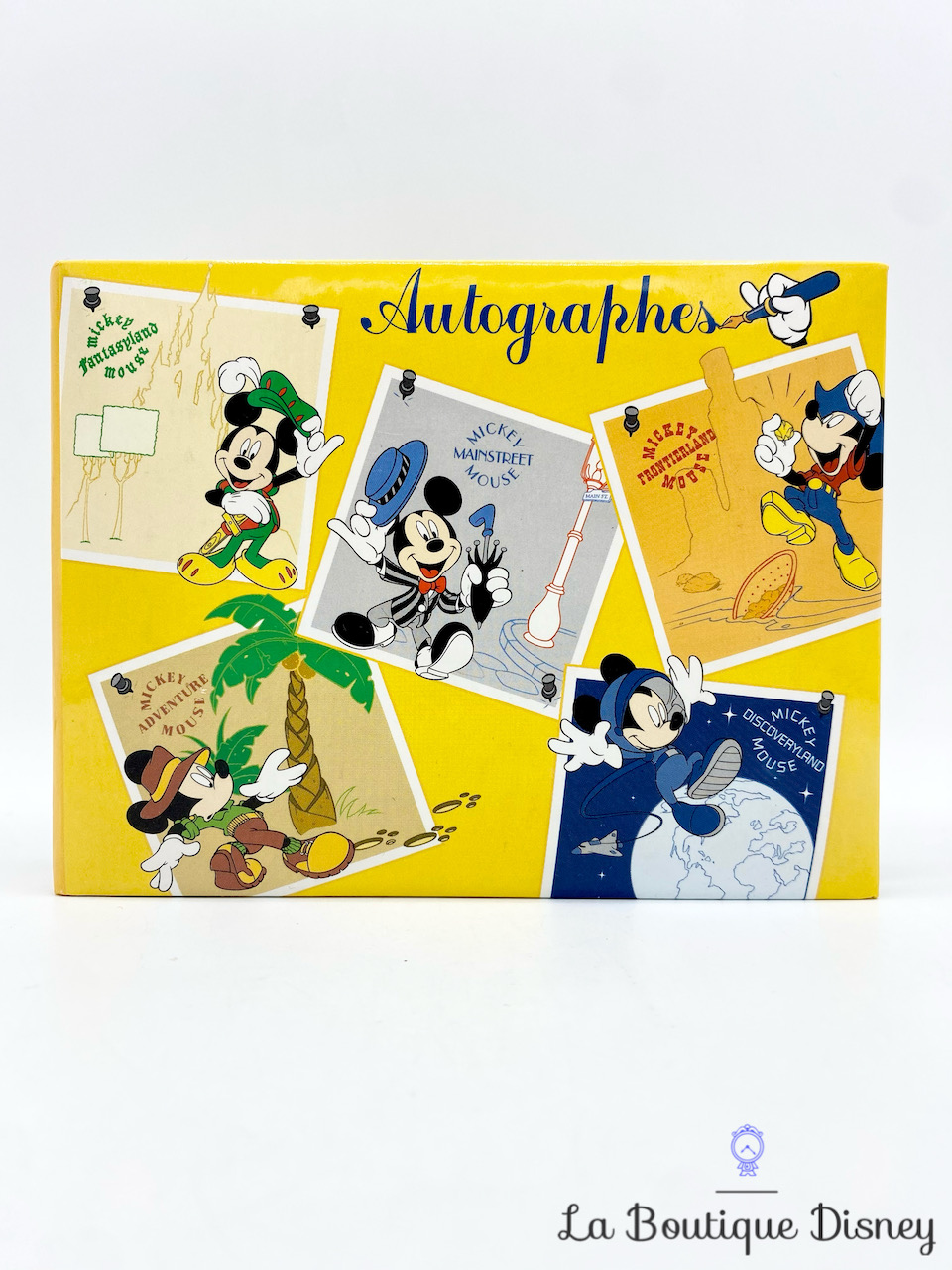 Carnet d\'autographes Mickey Land Disneyland Paris Disney note cahier jaune