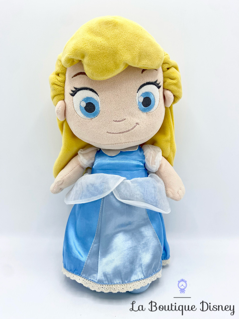Peluche Cendrillon Disney Store princesse petite fille enfant bleu 33 cm