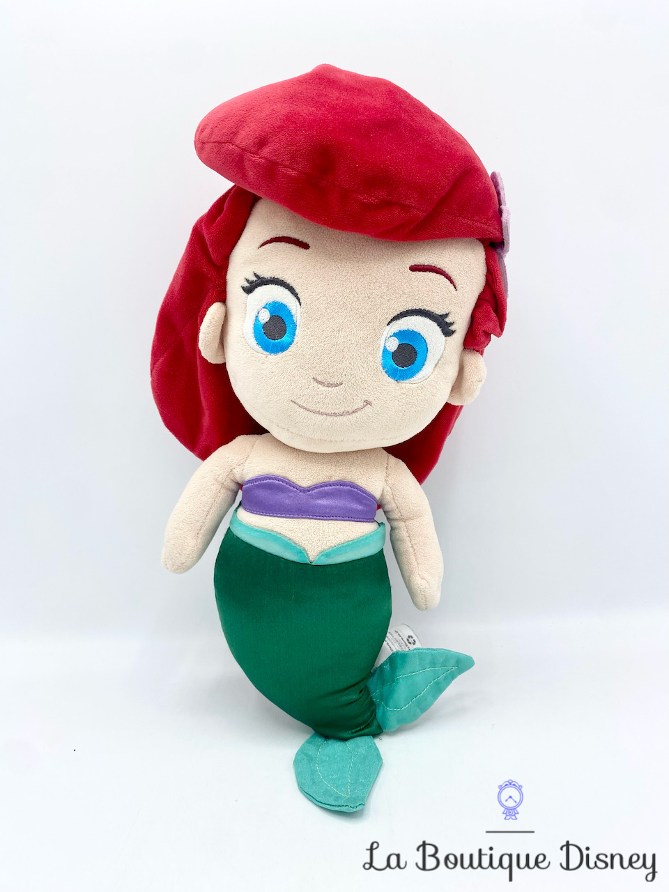Peluche Ariel La petite sirène Disney Store princesse petite fille enfant vert 35 cm