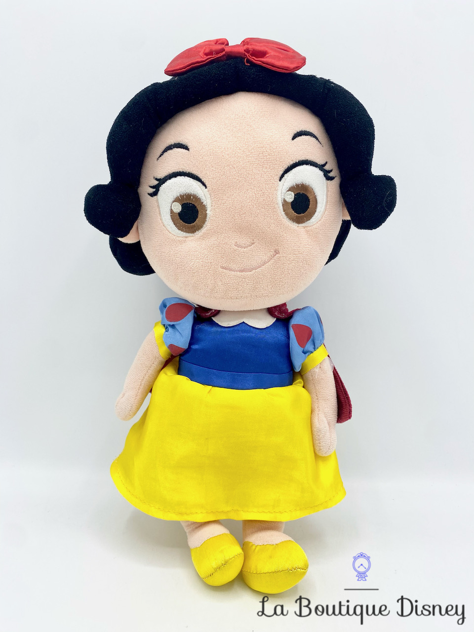 Peluche Blanche Neige Disney Store princesse petite fille enfant jaune 32 cm