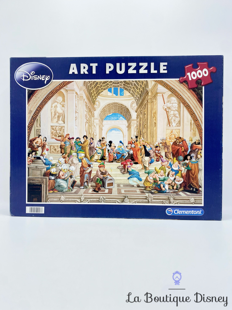 Puzzle 1000 Pièces Art Puzzle Mickey et ses amis L\'école d\'Athènes Disney Clementoni N°99213 tableau peinture