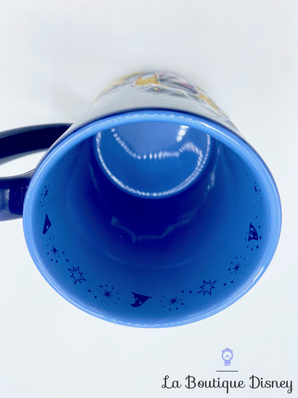 tasse-mickey-20-ème-anniversaire-disneyland-paris-20-ans-disney-mug-bleu-jaune-paillettes-5