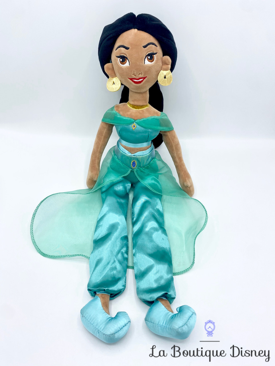Poupée chiffon musicale Jasmine Disneyland Paris Disney Aladdin peluche princesse sonore 53 cm