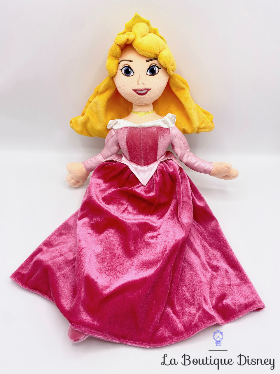 Poupée chiffon Aurore La Belle au Bois Dormant Disney Store Exclusive peluche princesse robe rose 52 cm