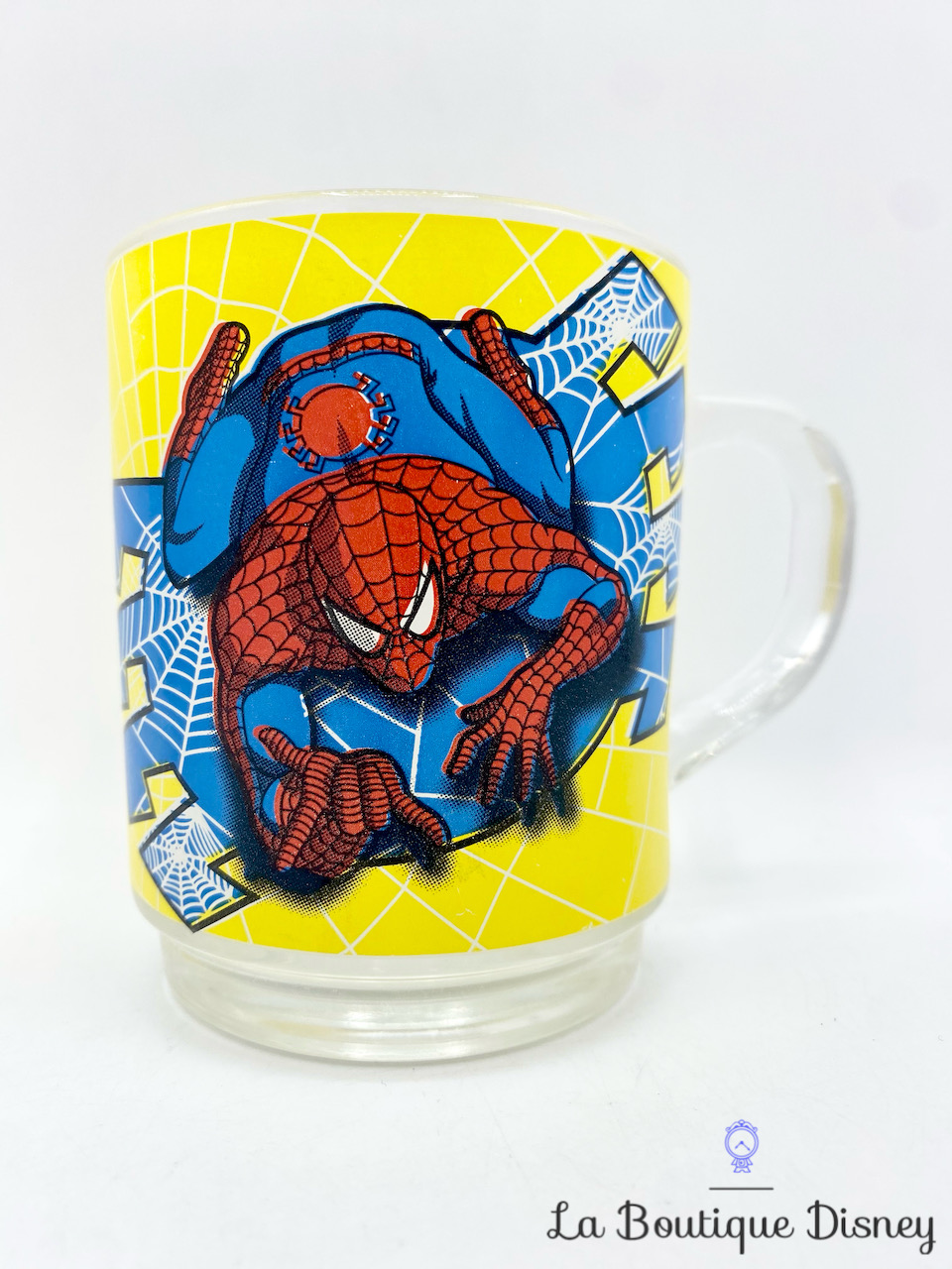 Tasse Spider Man Marvel Disney ARC 2012 mug jaune araignée super héros