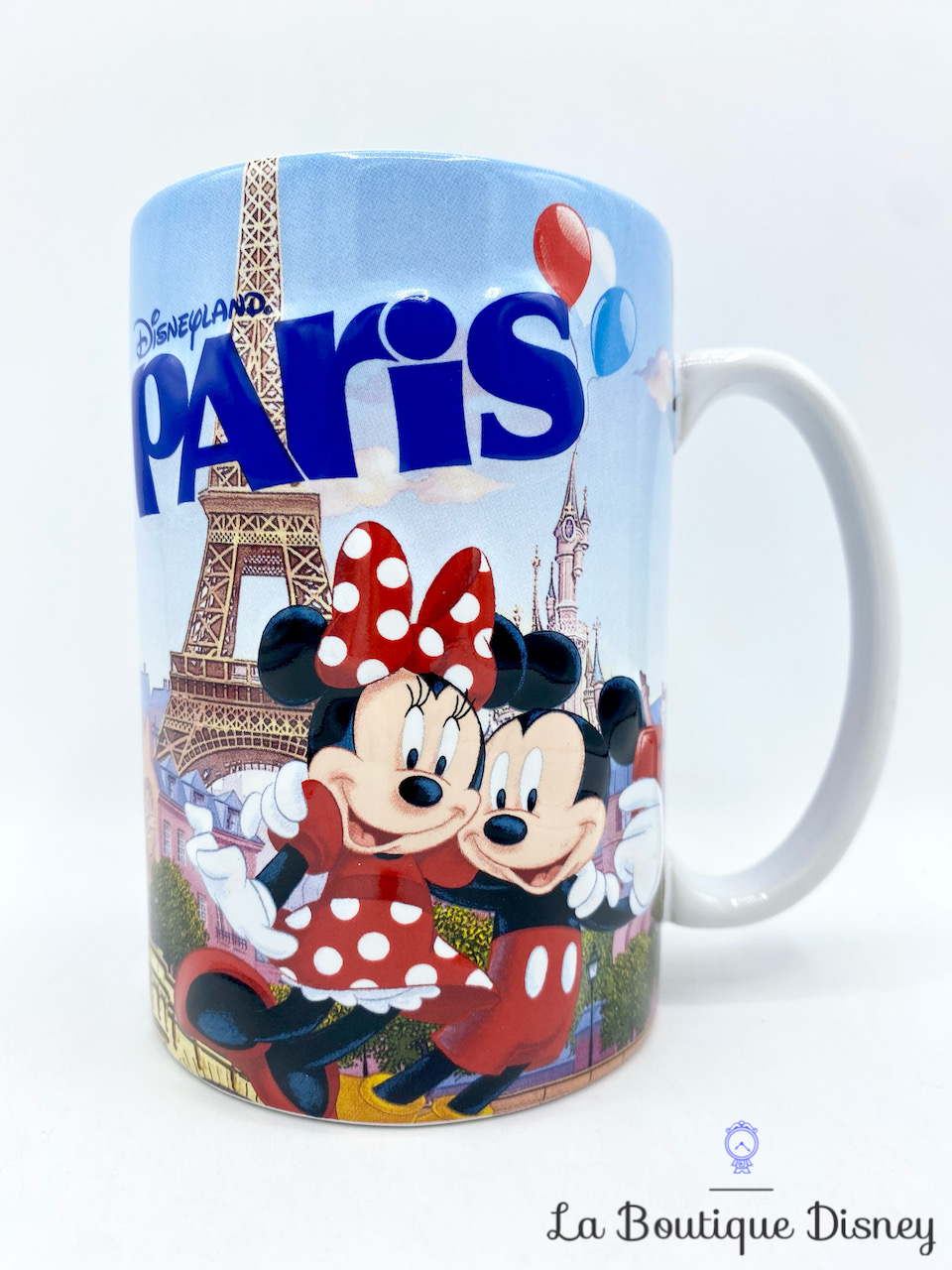 Tasse Mickey Minnie Tour Eiffel Disneyland Paris mug Disney ville relief 3D