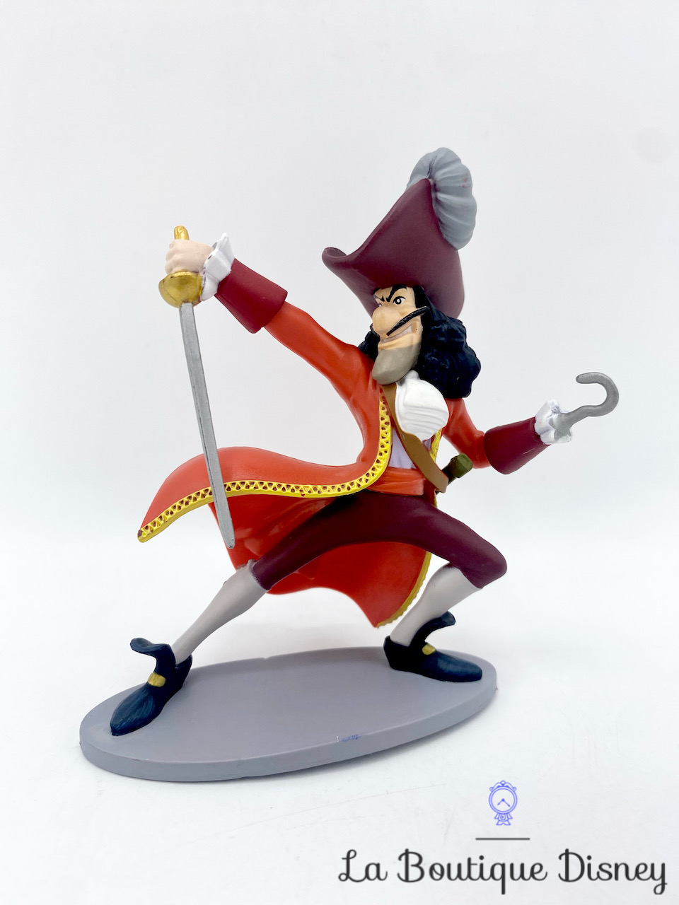 Figurine Capitaine Crochet Disneyland Paris Disney Peter Pan Playset pirate rouge 10 cm