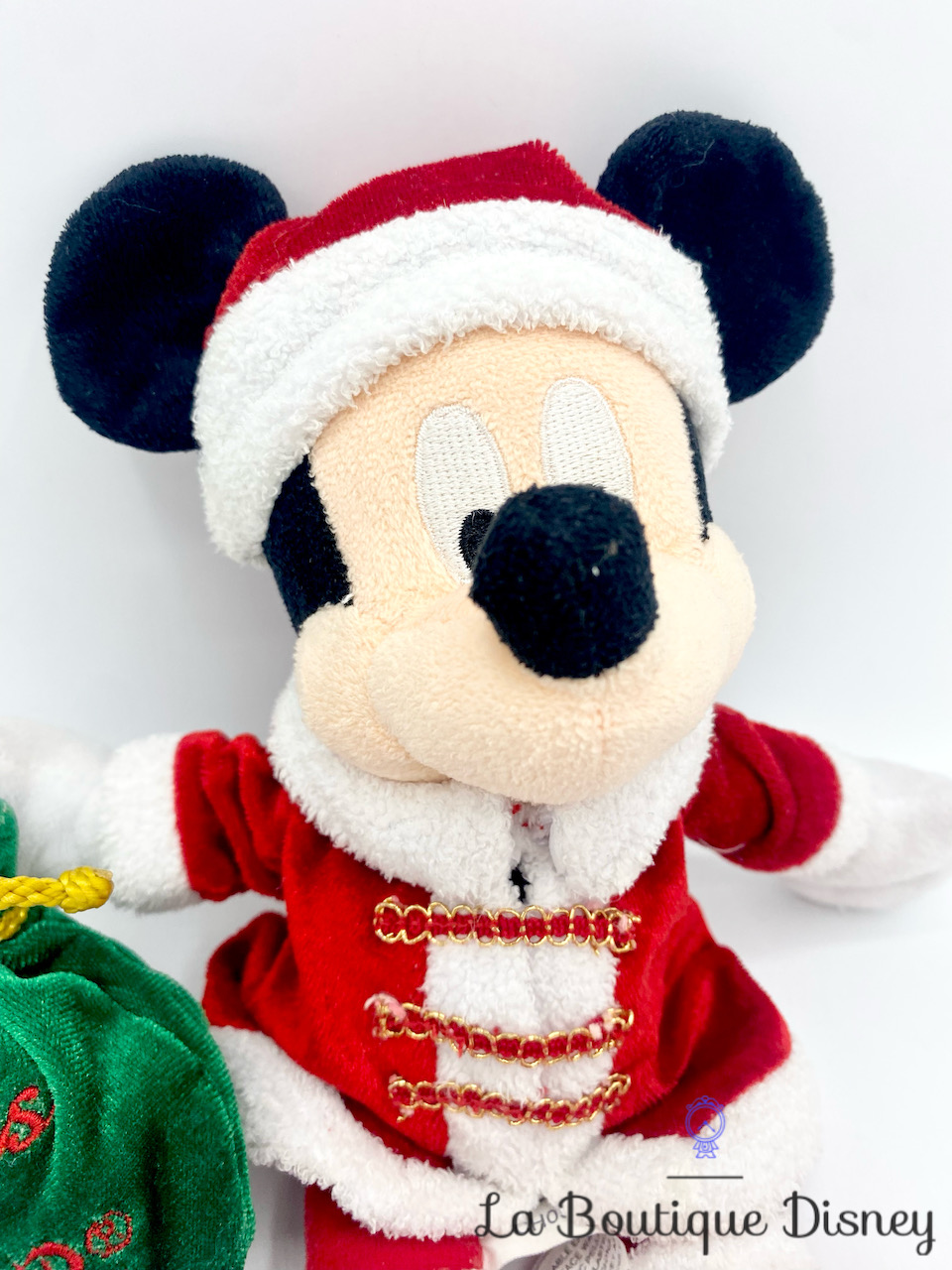 Doudou Peluche Mickey Déguisé Père Noël Disney Disneyland Paris 30 cm